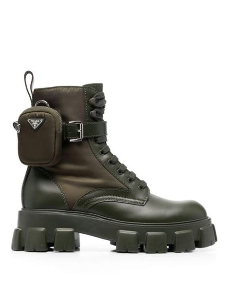 prada boots green leather cover|prada boots saks.